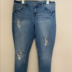 Maurices Skinny Distressed Jeans
